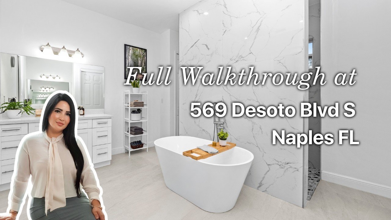 Video walkthrough of 569 Desoto Blvd S, Golden Gate Estates, Naples, with Maggie Rodriguez